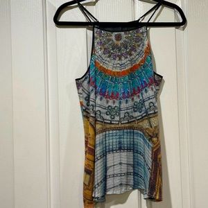 Medium Clover Cannon pattern sequin top